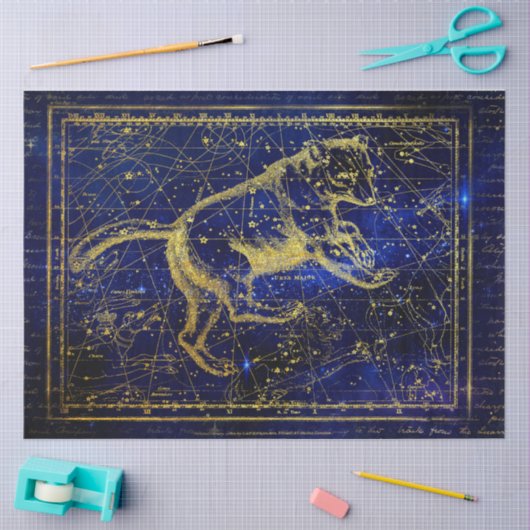 ursa major constellation tissue paper tissuepapier (Craft)