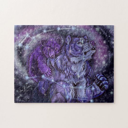 Ursa Major en Minor Constellation Beer Art Legpuzzel (Horizontaal)