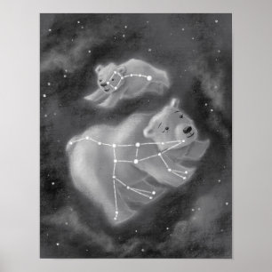Ursa Major en Ursa Minor Beren Poster