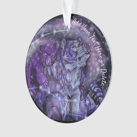 Ursa Minor and Major Beer Constellations Ornament (voorkant)