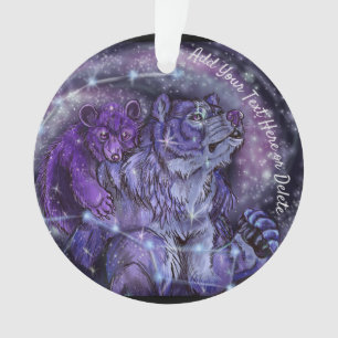 Ursa Minor and Major Beer Constellations Ornament