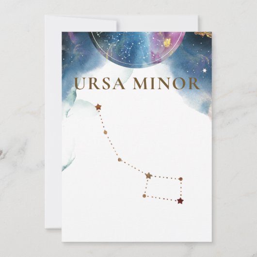 Ursa Minor Constellation, Celestial Table Number (Achterkant)