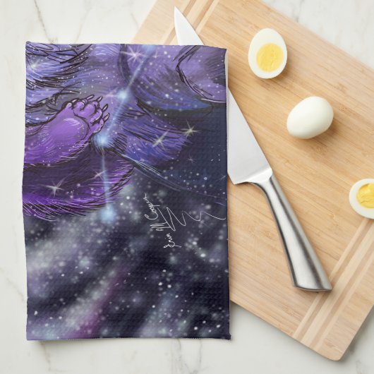 Ursa Minor en Majoor Star-Beren Theedoek (Quarter Fold)