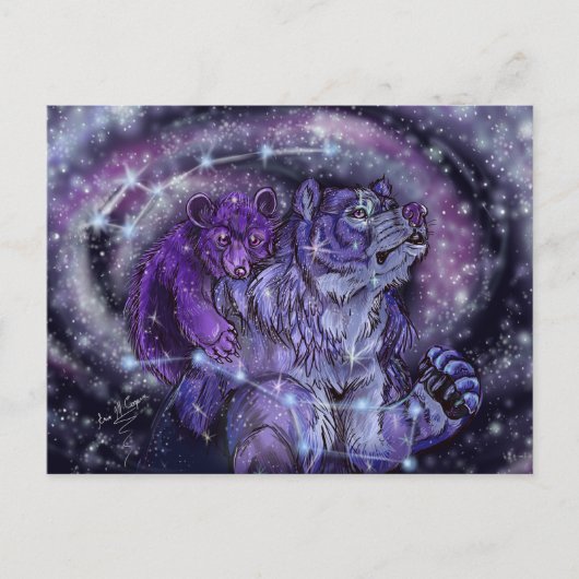 Ursa Minor en Major Briefkaart (Voorkant)