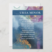 Ursa Minor Table Number Celestial Seating Chart Kaart (Voorkant)
