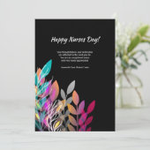 Urses Day Floral Card Kaart (Staand voorkant)