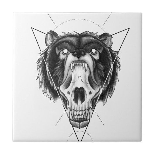 Urso Blackwork Tegeltje (Voorkant)