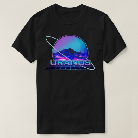 UrSolar System Planet Space Science Retro T-shirt (Design voorkant)
