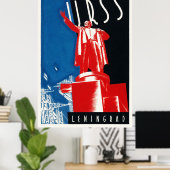 URSS Leningrad USSR Vintage Poster 1932 (Thuiskantoor)