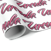 Ursula faded pink personalisiertes Geschenkpapier Cadeaupapier (Rol Hoek)