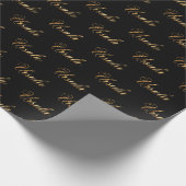 Ursula gold Design Lettering Geschenkpapier Cadeaupapier (Hoek)