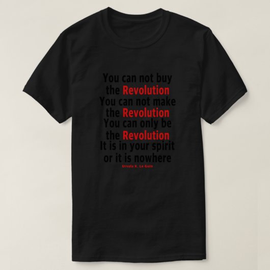 Ursula K. Le Guin T-shirt (Design voorkant)