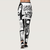 Ursula LEatherneck Punk Comic Strip Art Leggings (Achterkant)