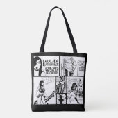 Ursula Leatherneck Punk stripkunst Tote Bag (Achterkant)