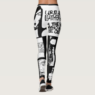 Ursula LEathernek Punk stripkunst Leggings