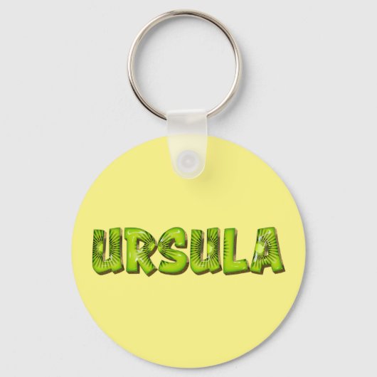 Ursula Name Kiwi Design Schlüsselanhänger Sleutelhanger (Voorkant)