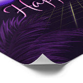 Ursula Name Vorname lila retro Poster Geburtstag (Hoek)