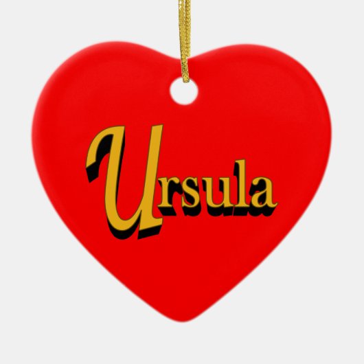 Ursula-versiering Keramisch Ornament (Voorkant)