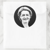 Ursula von der Leyen Ronde Sticker (Tas)
