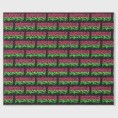 Ursula Vorname Name Graffiti red green Cadeaupapier (Vlak)