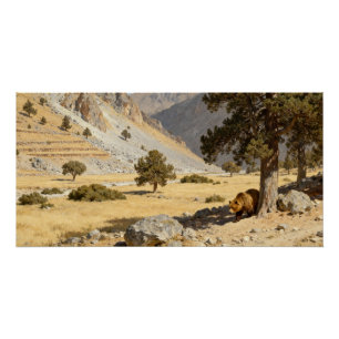 Ursus arctos crowtheri – De Atlasbeer Perfect Poster