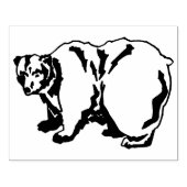 Ursus arctos grizzly beer rubberstempel (Afrduk)