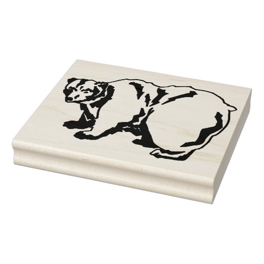 Ursus arctos grizzly beer rubberstempel (Stempel)