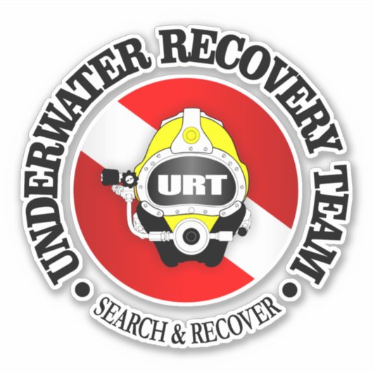 URT (Onderwater Recovery Team) Sticker (Voorkant)