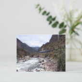 Urubamba River Valley Train Cusco Peru Briefkaart (Staand voorkant)