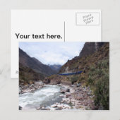 Urubamba River Valley Train Cusco Peru Briefkaart (Voorkant / Achterkant)