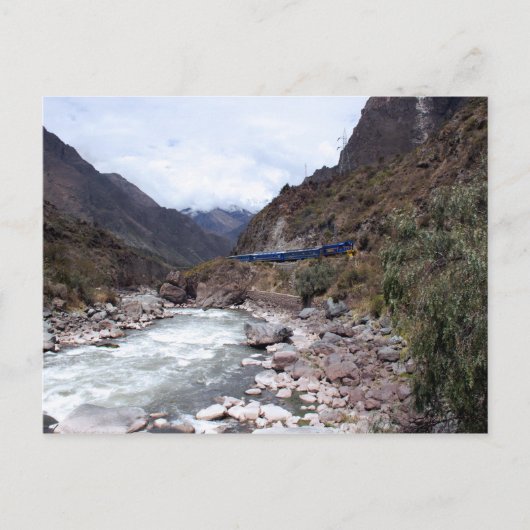 Urubamba River Valley Train Cusco Peru Briefkaart (Voorkant)