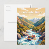 Urubamba rivier Peru Briefkaart (Voorkant / Achterkant)