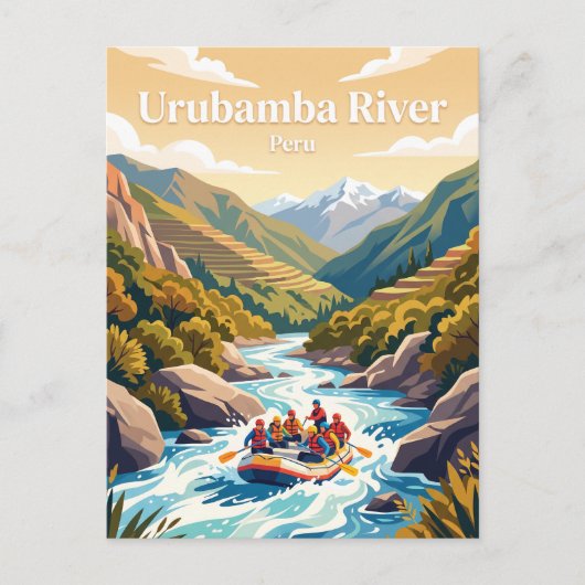 Urubamba rivier Peru Briefkaart (Voorkant)