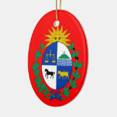 URUGUAY* Aangepaste keramische kerstversiering Keramisch Ornament (Links)