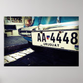  Uruguay-auto Zuid-Amerika reizen Poster (Voorkant)