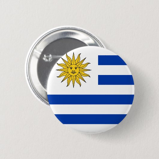 Uruguay-Button Ronde Button 5,7 Cm (Voorkant /achterkant)