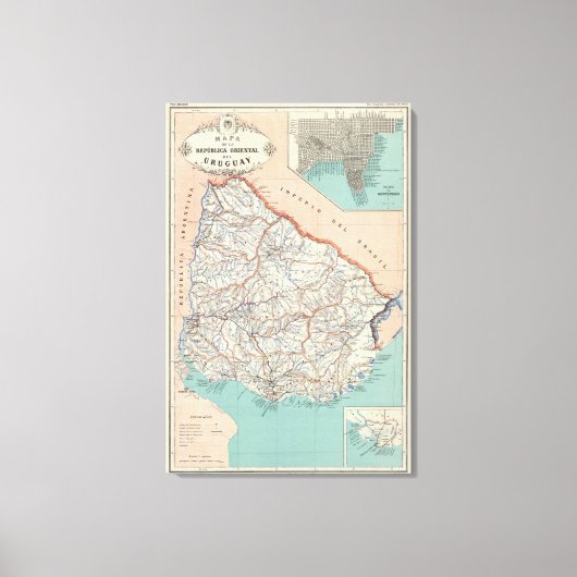 Uruguay Canvas Afdruk (Voorkant)