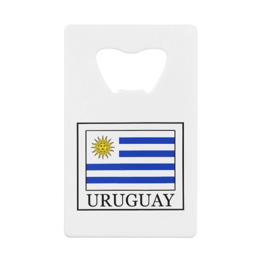 Uruguay Creditkaart Flessenopener (Voorkant)