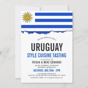 Uruguay Cuisine   Vlaggenuitnodiging Kaart