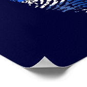 Uruguay DNA vingerafdruk Uruguayaanse vlaggenpride Poster (Hoek)