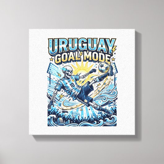 Uruguay Doel Modus Skelet Aanvaller Naties Dynamis Canvas Afdruk (Voorkant)