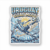 Uruguay Doel Modus Skelet Aanvaller Naties Dynamis Sticker (Voorkant)