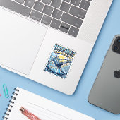 Uruguay Doel Modus Skelet Aanvaller Naties Dynamis Sticker (Laptop met iPhone)