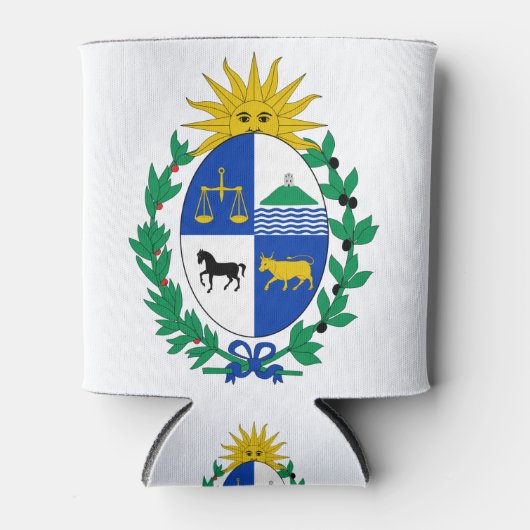 uruguay embleem blikjeskoeler (Voorkant)