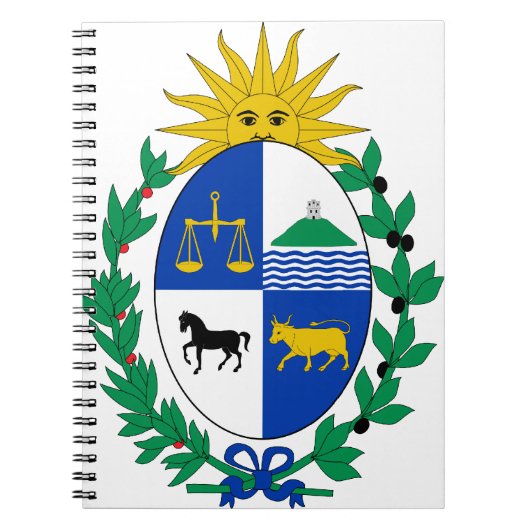 uruguay embleem notitieboek (Voorkant)