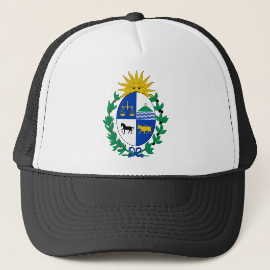 uruguay embleem trucker pet (Voorkant)