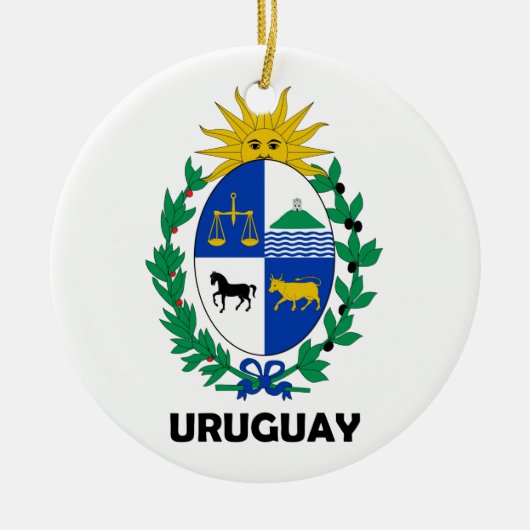 URUGUAY - embleem / vlag / wapen / symbool Keramisch Ornament (Voorkant)