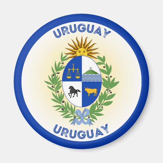 Uruguay Erfgoed Embleem Magneet (Voorkant)