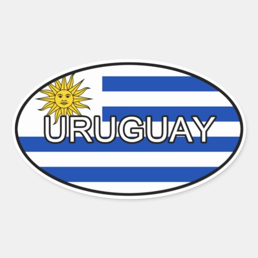 Uruguay Euro Sticker (Voorkant)