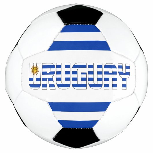 Uruguay Flag Blue White Sun of May Patriotic Voetbal (Voorkant)